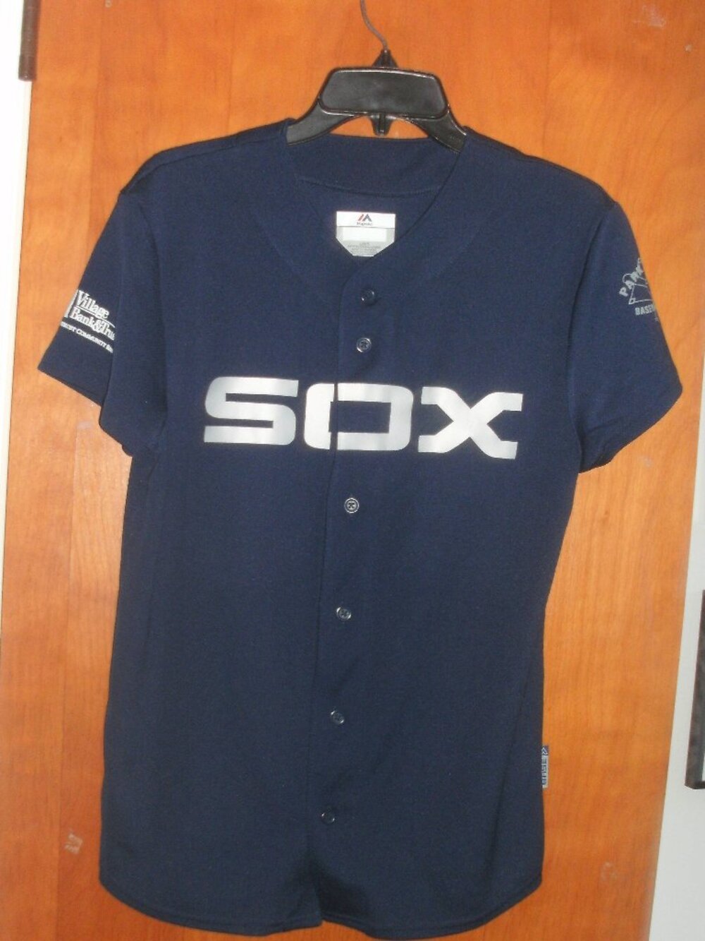 Chicago White SOX Jersey Majestic Park Ridge Baseball button front youth size L